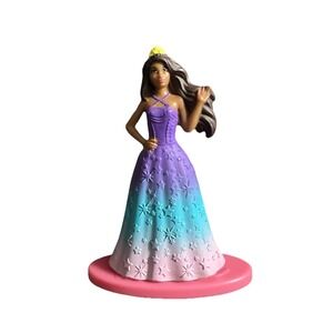 Barbie Doll Mini Figure Rainbow Cove Princess Cake Top Micro Collectible Toy